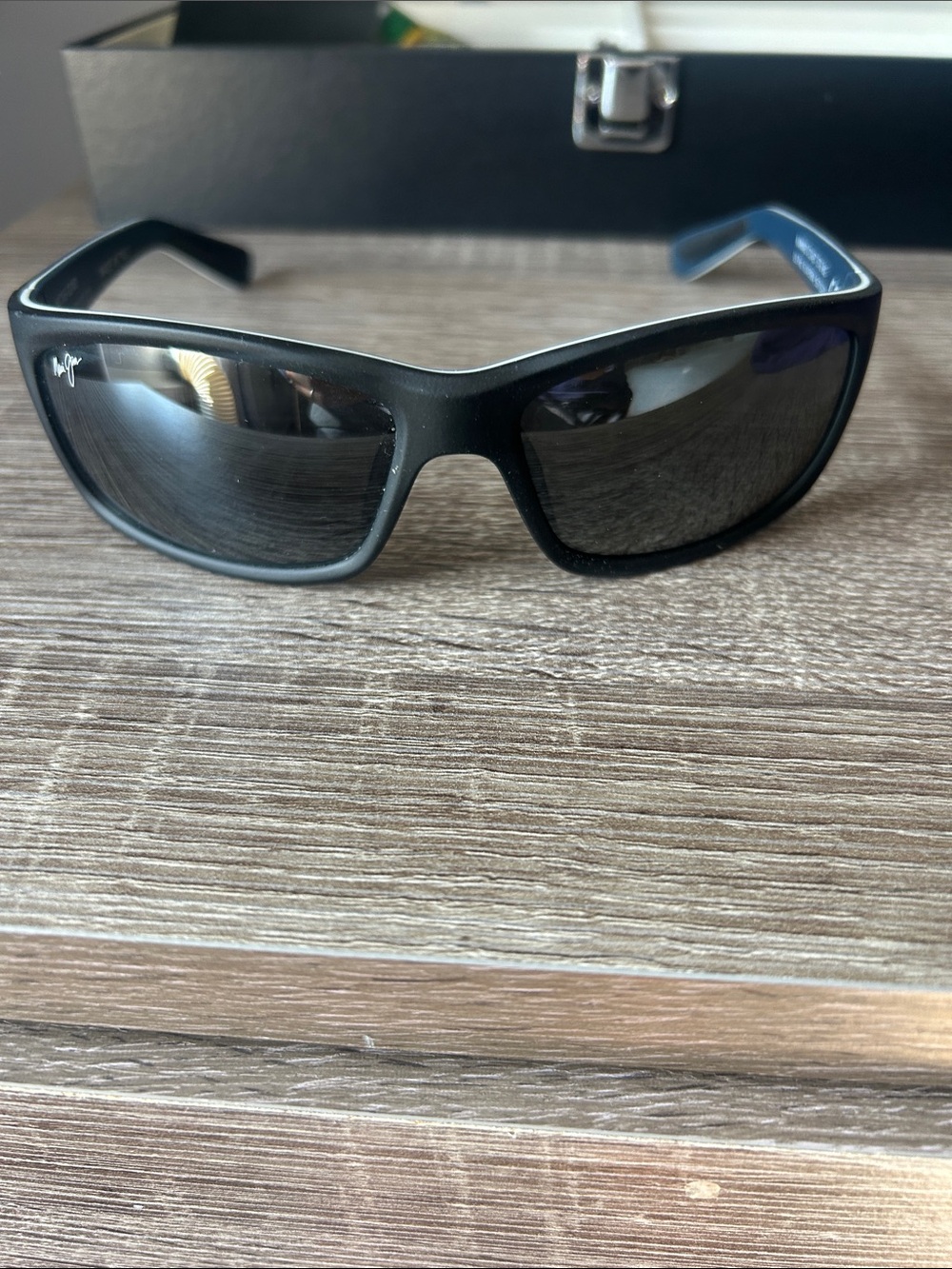 Maui Jim Matte Black Polarized Swim Sunglasses